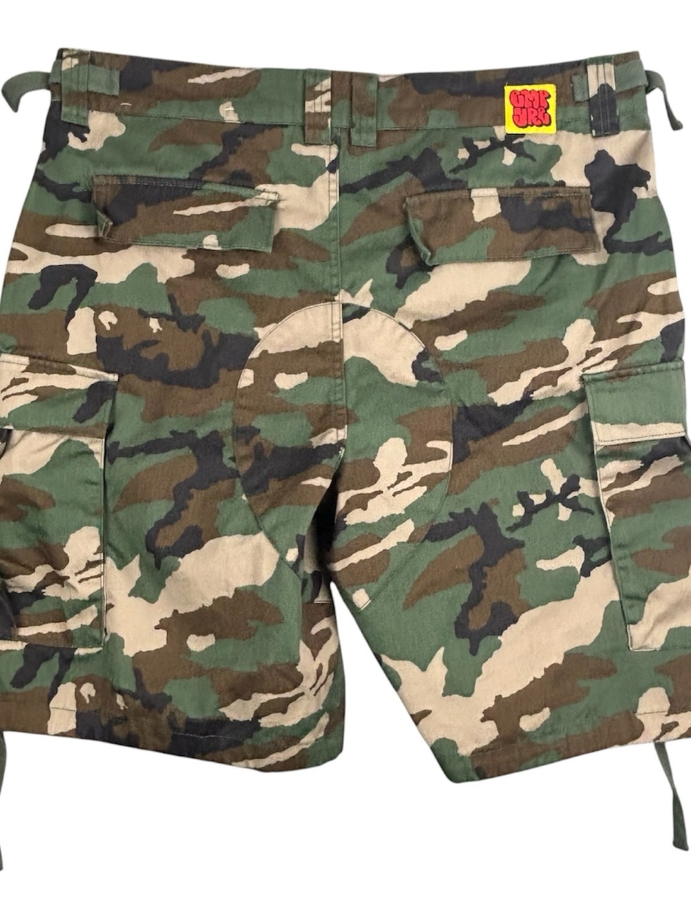 Empyre Shorts Mens 34 Green Cargo Camouflage Camo Relaxed Y2K Skate Streetwear